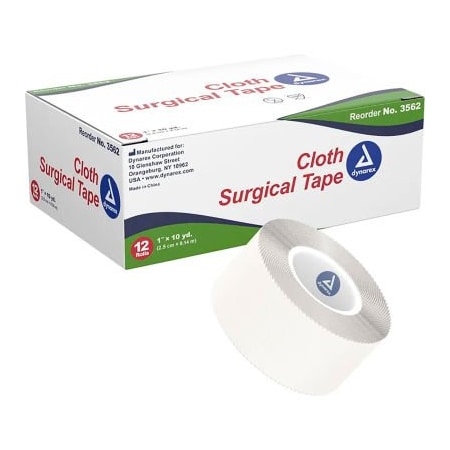 Dynarex Dynarex Cloth Surgical Tape, 1inW x 10 yards, Pack of 144 3562